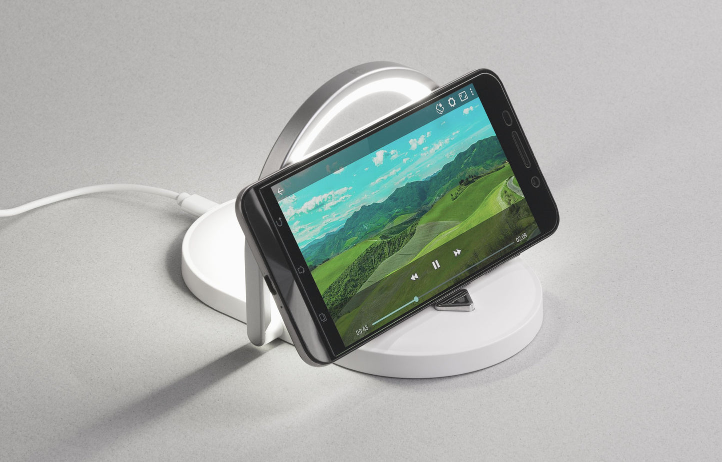 Triple Function Wireless Charging Lamp Stand