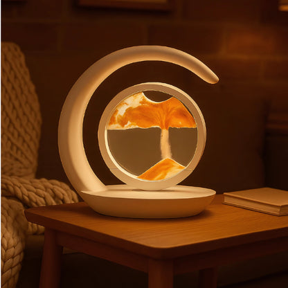 3-in-1 Wireless Charger, Quicksand LED Night Lamp & Desk Decor