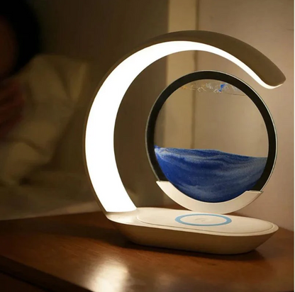 🌙 LED Night Lamp & Wireless Charging Decor