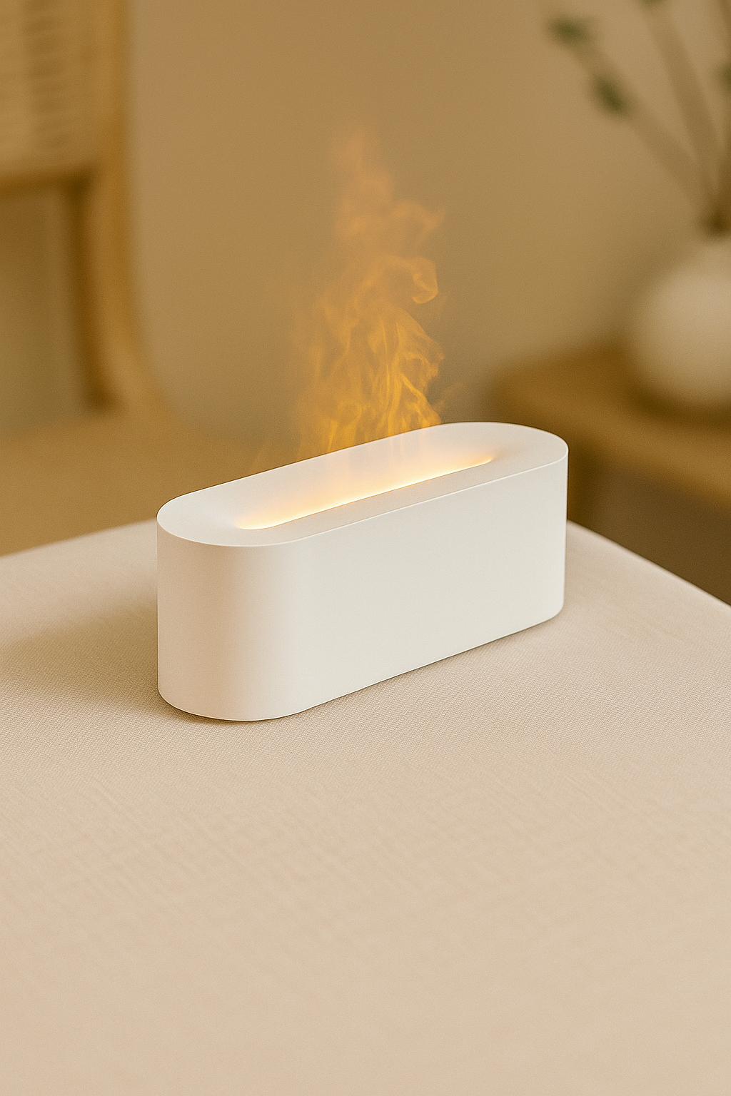RGB Flame Effect Aroma Diffuser & Ultrasonic Humidifier