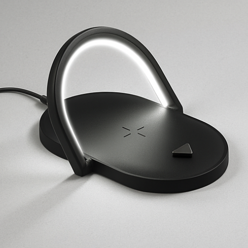 Triple Function Wireless Charging Lamp Stand